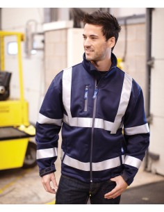 Y-HVK09-Hi-Vis 2 Bands et Braces Softshell Jacket 2